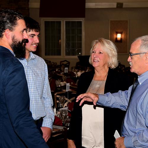 2022 Board member Paul Nicklaus, right, Pat Hofmann Meiser and family